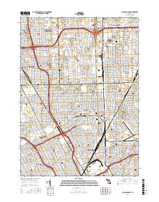 Highland Park 2017 topographic map thumbnail
