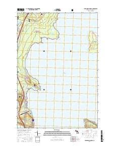 Evergreen Shores 2017 topographic map thumbnail