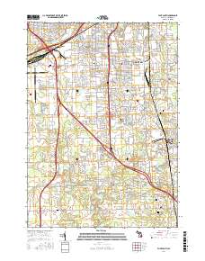 Flint South 2017 topographic map thumbnail