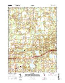 Gilletts Lake 2017 topographic map thumbnail