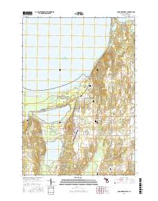 Good Harbor Bay 2017 topographic map thumbnail