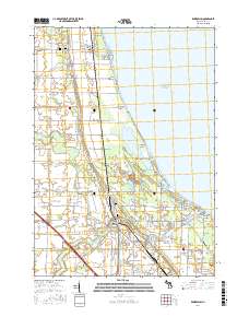 Kawkawlin 2017 topographic map thumbnail