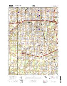 Lansing South 2017 topographic map thumbnail