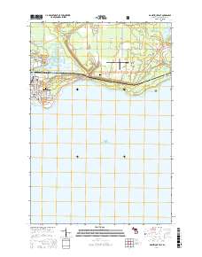 Manistique East 2017 topographic map thumbnail
