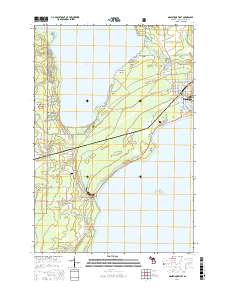Manistique West 2017 topographic map thumbnail
