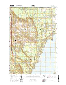 Mullett Lake 2017 topographic map thumbnail