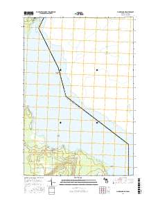 Munuscong NE 2017 topographic map thumbnail
