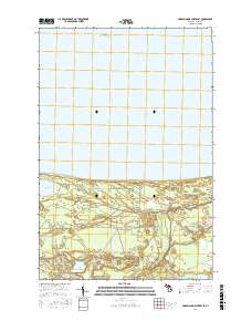 Muskallonge Lake East 2017 topographic map thumbnail