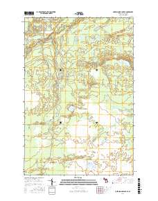 Muskallonge Lake SE 2017 topographic map thumbnail