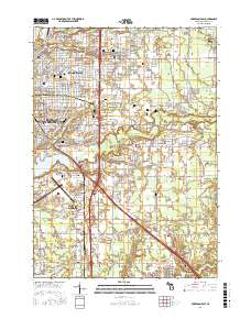 Muskegon East 2017 topographic map thumbnail