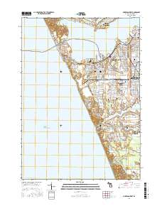 Muskegon West 2017 topographic map thumbnail