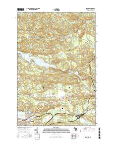 Negaunee 2017 topographic map thumbnail