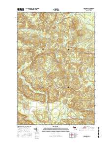 Negaunee NW 2017 topographic map thumbnail