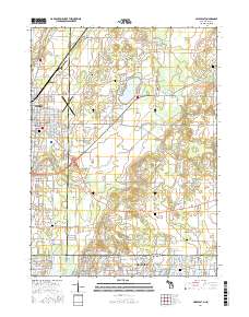 Niles East 2017 topographic map thumbnail