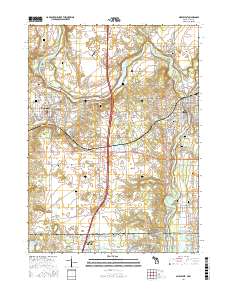 Niles West 2017 topographic map thumbnail