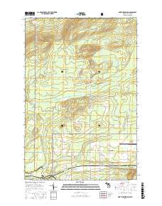 North Ironwood 2017 topographic map thumbnail