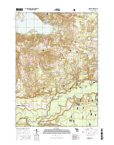Onekama 2017 topographic map thumbnail