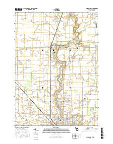 Owosso North 2017 topographic map thumbnail