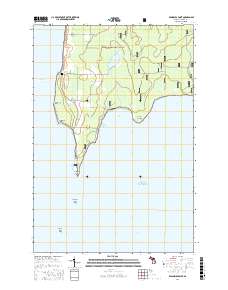 Peninsula Point 2017 topographic map thumbnail
