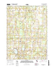 Pleasant Lake 2017 topographic map thumbnail