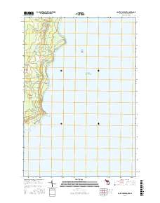 Point Aux Barques 2017 topographic map thumbnail