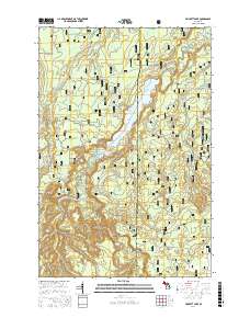 Prickett Lake 2017 topographic map thumbnail