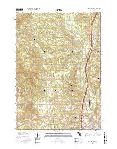 Reed City North 2017 topographic map thumbnail