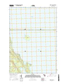 Middle Island 2017 topographic map thumbnail