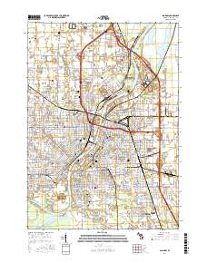 Saginaw 2017 topographic map thumbnail