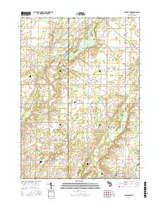 Saubee Lake 2017 topographic map thumbnail
