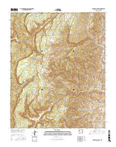 Crevasse Canyon 2017 topographic map thumbnail