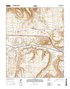 Cubero 2017 topographic map thumbnail