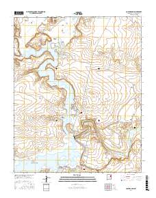 Conchas Dam 2017 topographic map thumbnail