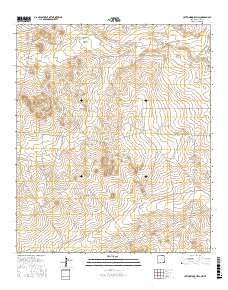 Cottonwood Hills 2017 topographic map thumbnail