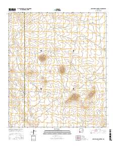 Cow Springs Mountain 2017 topographic map thumbnail