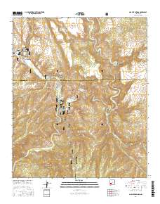 Gila Hot Springs 2017 topographic map thumbnail