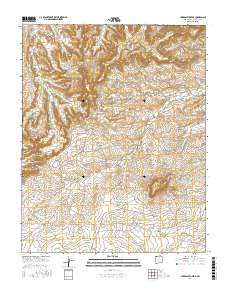 Huerfanito Peak 2017 topographic map thumbnail