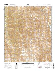 Jaralosa Mountain 2017 topographic map thumbnail