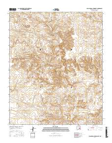 Juan Largo Canyon East 2017 topographic map thumbnail