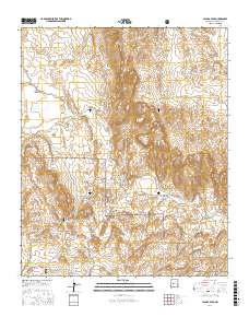 La Jara Peak 2017 topographic map thumbnail