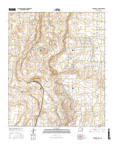 Hackberry Lake 2017 topographic map thumbnail