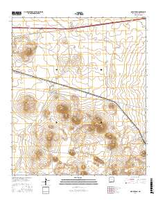 Mount Aden 2017 topographic map thumbnail