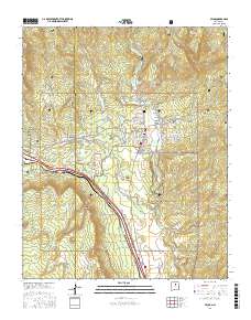 Pecos 2017 topographic map thumbnail