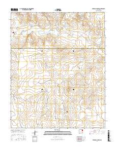 Pedernal Creek 2017 topographic map thumbnail