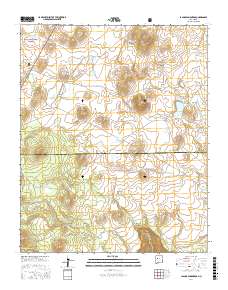Laguna Canoneros 2017 topographic map thumbnail