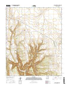Laguna Huerfana 2017 topographic map thumbnail