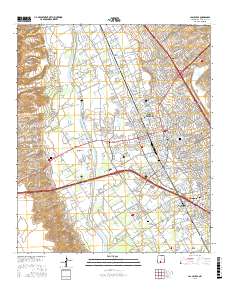 Las Cruces 2017 topographic map thumbnail