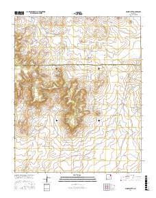 Minnie Butte 2017 topographic map thumbnail