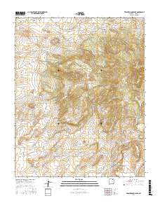 Tres Hermanos Peak 2017 topographic map thumbnail