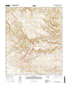 Red Bluff Draw West 2017 topographic map thumbnail